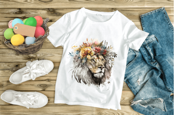 Download Watercolor Lion Illustration Cliparts - Watercolor Collection