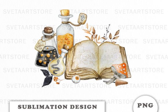 Download Watercolor Halloween Sublimation Design - Watercolor Collection
