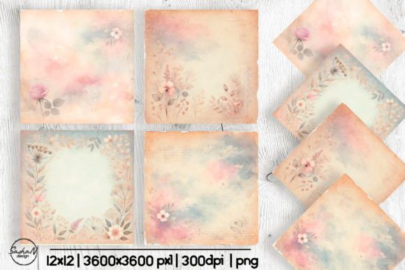 Download Watercolor Botanical Digital Paper - Watercolor Collection