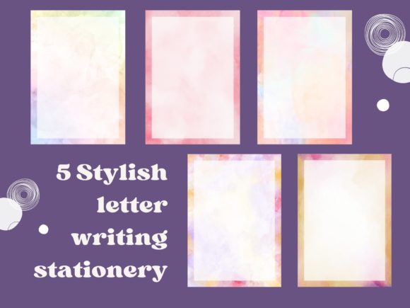 Download Watercolor Printable Letter Stationery - Watercolor Collection