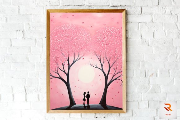 Download Nice Silhouette Couple Valentine Art - Premium Resources