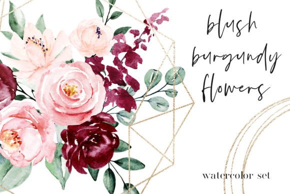 Download Watercolor Flowers and Floral Alphabet - Watercolor Collection
